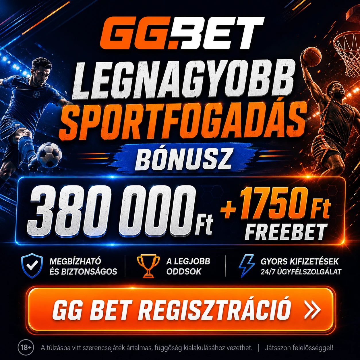 GG Bet sportfogadás bónusz