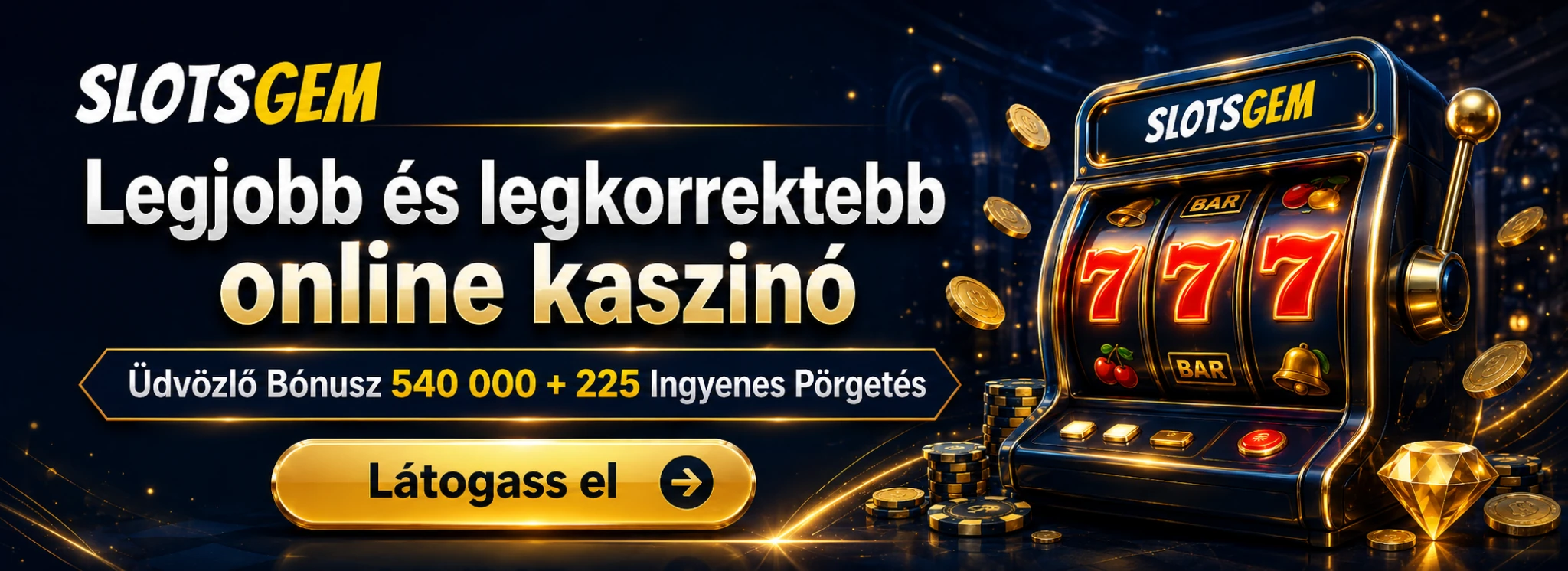SlotsGem kaszinó bónusz