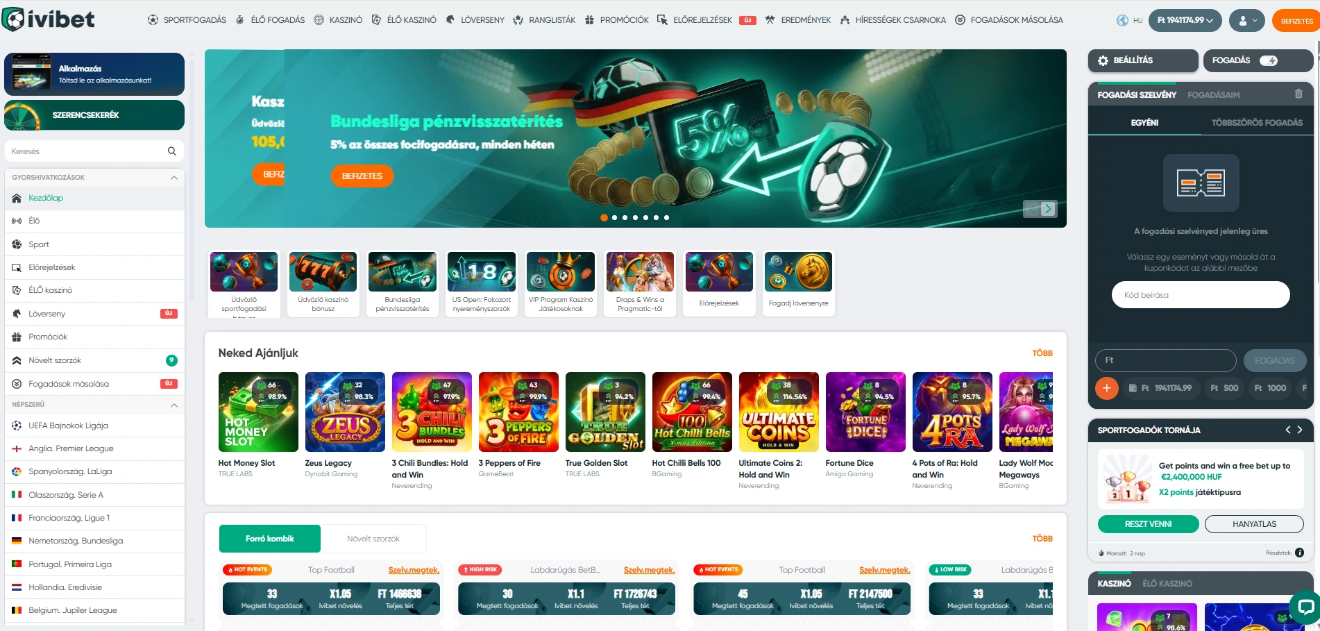 IviBet élő sportfogadás és mérkőzés közvetítés
