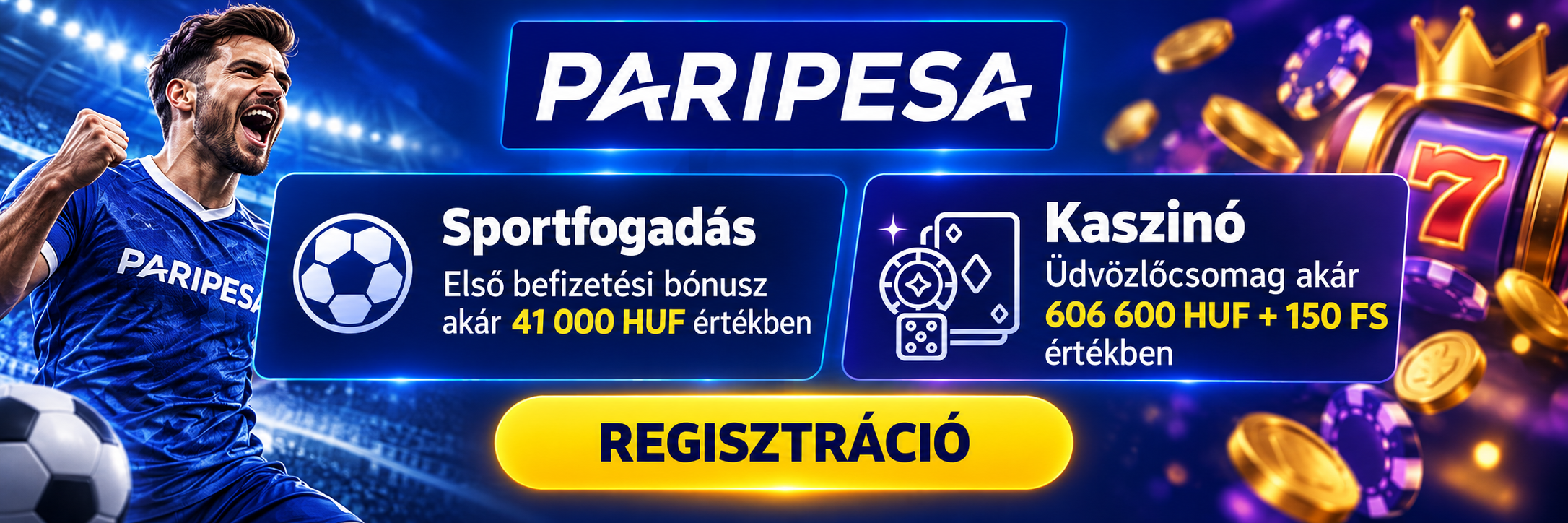 Paripesa sportfogadás és kaszinó bónuszok